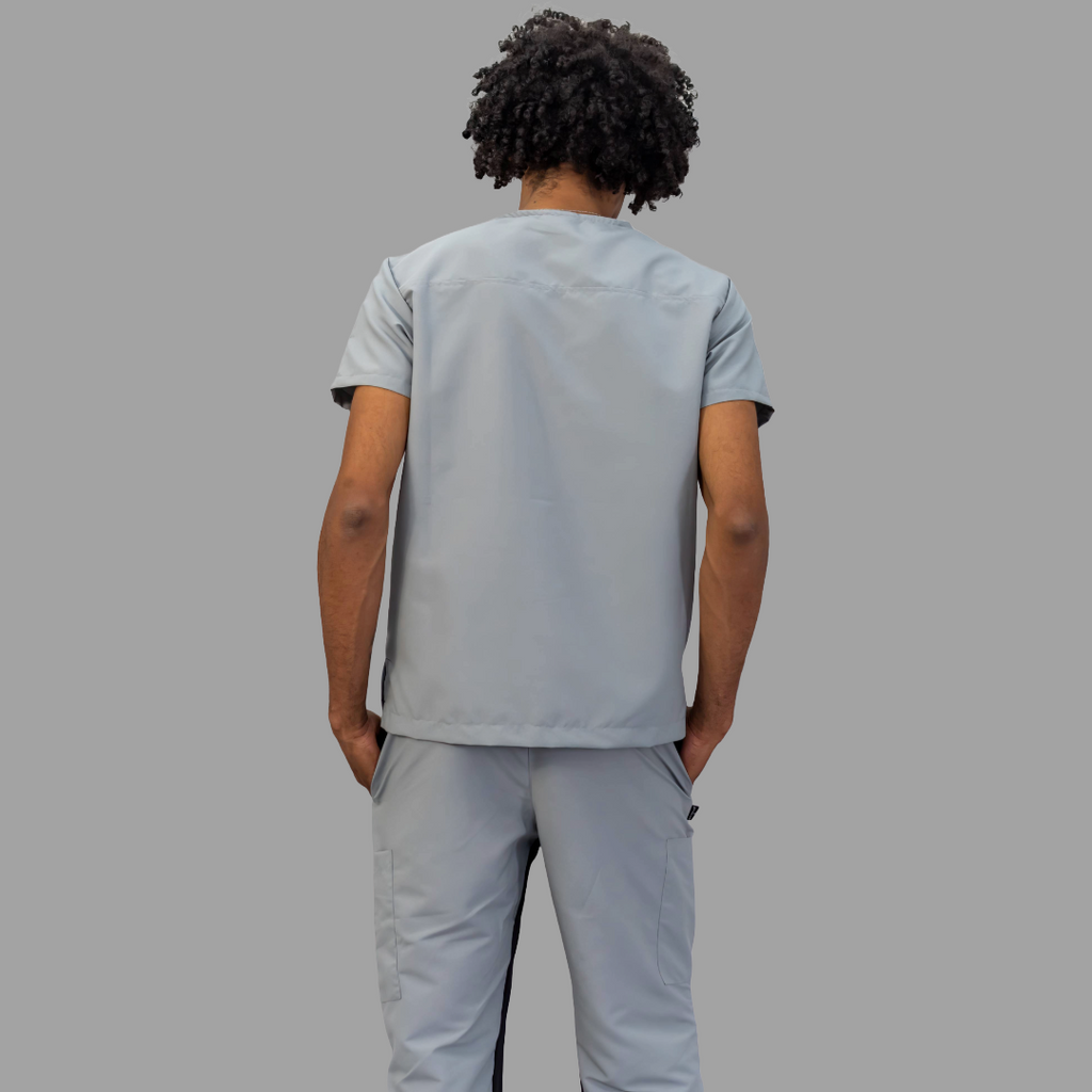 Conjunto Quirúrgico Unisex · Modelo 500 Basic · Gris Perla