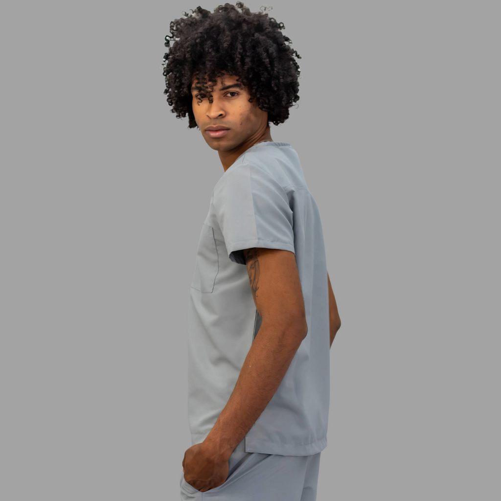 Conjunto Quirúrgico Unisex · Modelo 500 Basic · Gris Perla