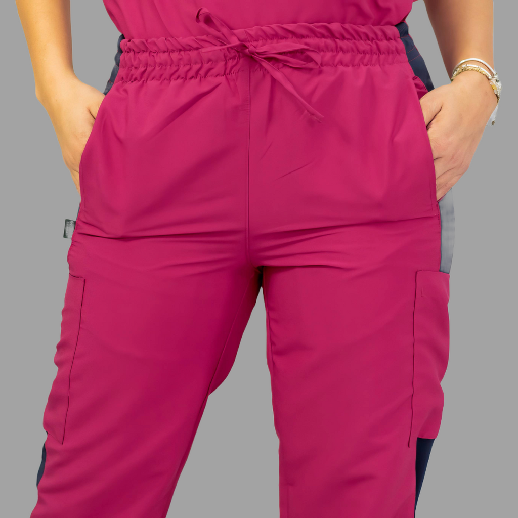 Pantalón Quirúrgico 500 Unisex Basic Vino Antifluido-cloro resistente Scrubs 500 FW