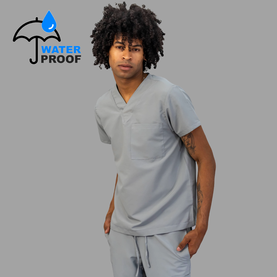 Conjunto Quirúrgico Unisex · Modelo 500 Basic · Gris Perla