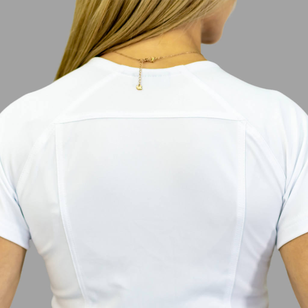 Conjunto Quirúrgico Blanco para Dama – Estilo 902 Super Stretch