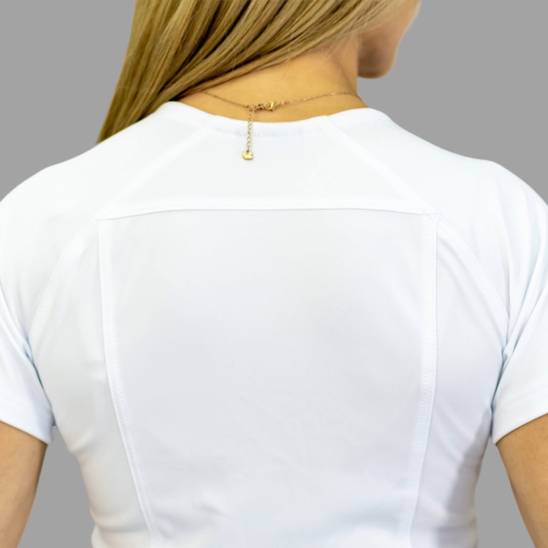 Conjunto Quirúrgico Blanco para Dama – Estilo 902 Super Stretch