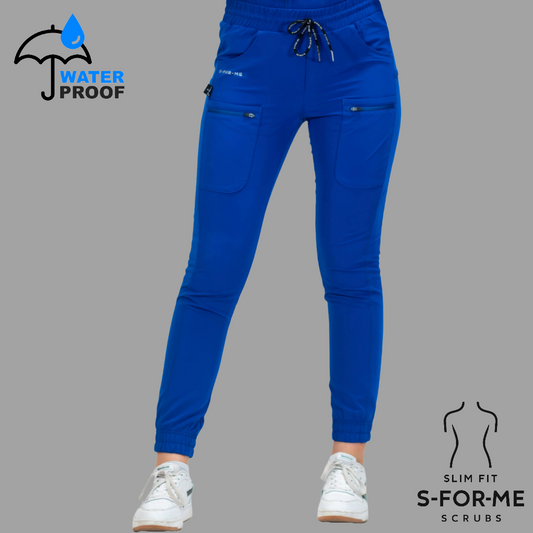 Jogger Quirúrgico Azul Rey Mujer Antifluido Scrubs 300