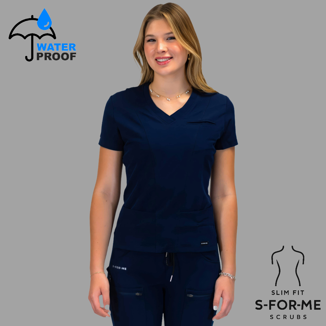 Conjunto Quirúrgico Antifluido Mujer – Estilo 300 Azul Marino