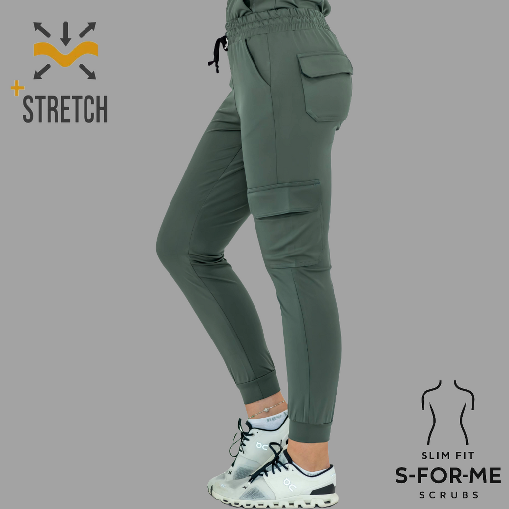 Conjunto Quirúrgico Verde Pino para Mujer – Estilo 910 | Super Stretch Slim Fit