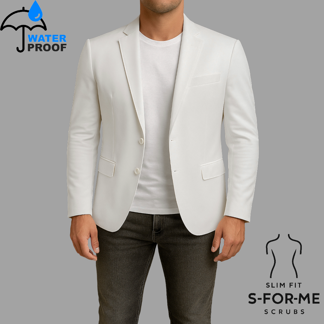 Saco Medico Stretch Alviero Antifluido Hombre con Forro
