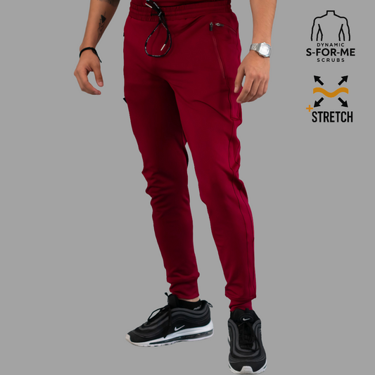 Jogger Quirúrgico Vino Hombre Super Stretch, Scrubs 920
