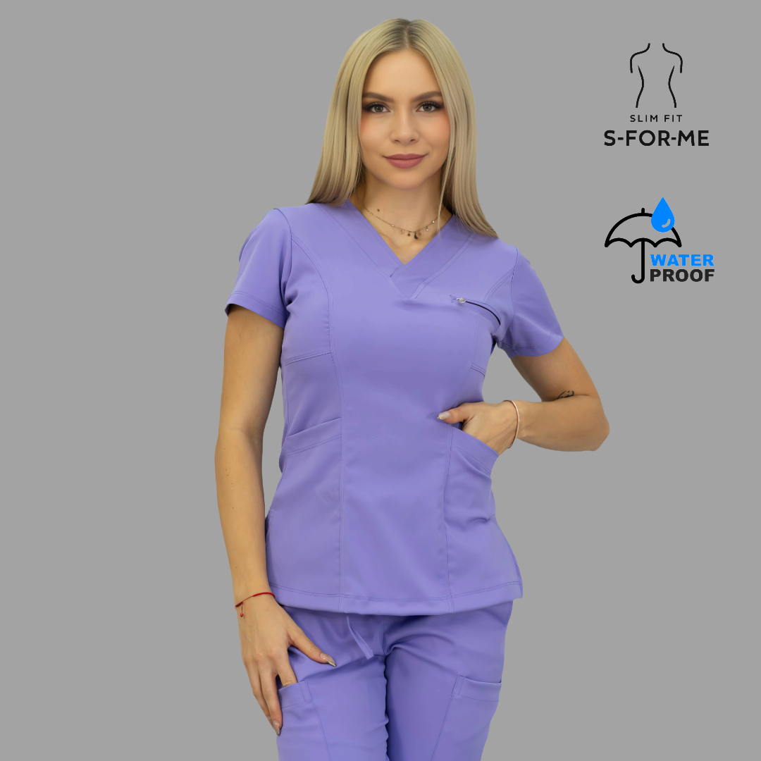 Filipina Mujer 501 Quirurgica Lila/Azul Marino Lotus.