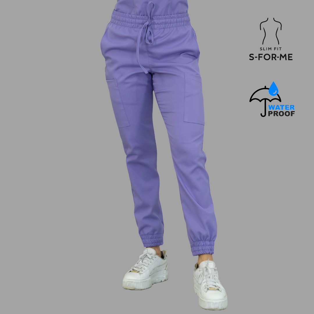Conjunto Quirúrgico Mujer · Modelo 501 Slim Fit · Lila / Azul Marino