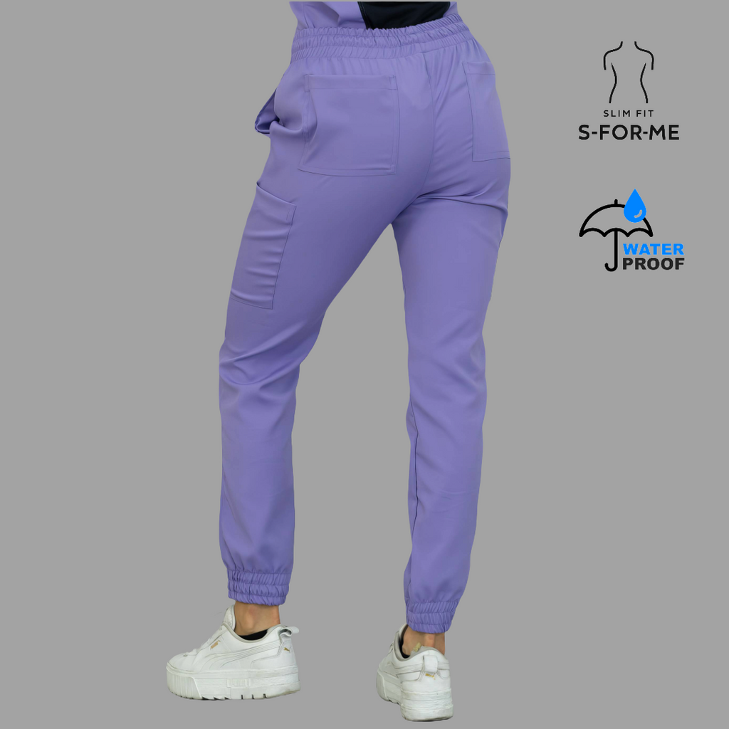 Conjunto Quirúrgico Mujer · Modelo 501 Slim Fit · Lila / Azul Marino