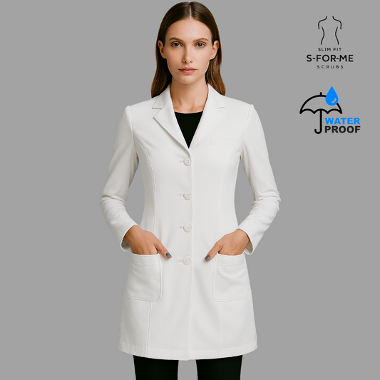 Saco Medico Stretch Alviero Antifluido Dama con Forro