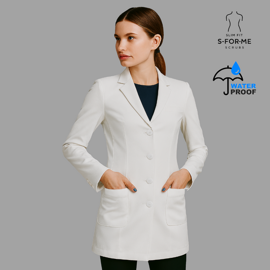 Saco Medico Stretch Alviero Antifluido Dama con Forro
