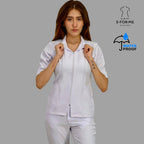 Filipina Mujer Alviero stretch Antifluido Sport Cierre Manga 3/4