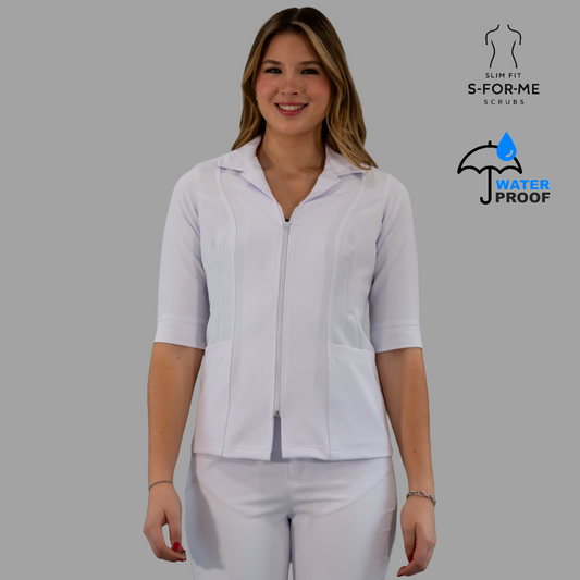 Filipina Alviero Stretch Cuello Sport Manga 3/4 Dama, Antifluido