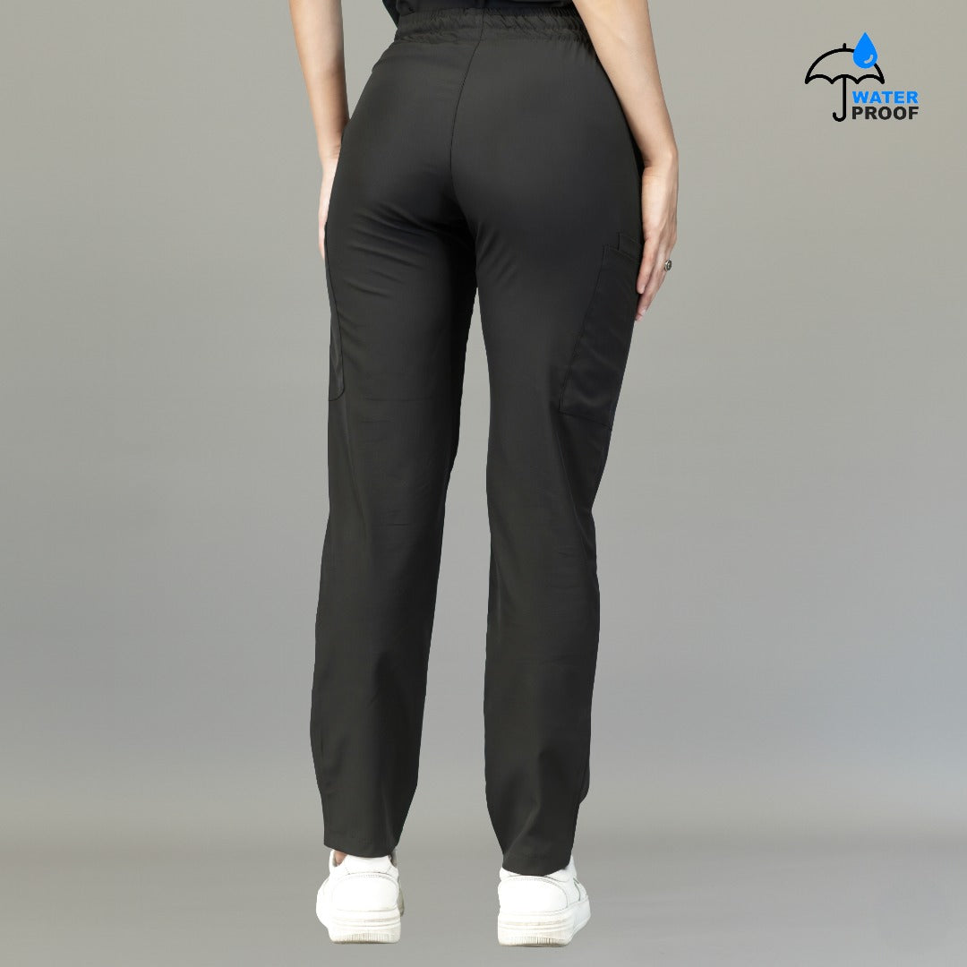Pantalón médico negro mujer Scrubs 515 vista posterior