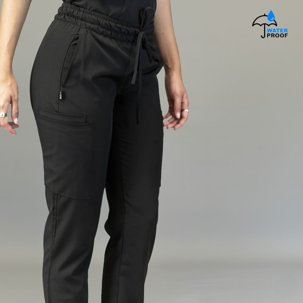 Pantalón quirúrgico mujer 515 negro con pretina ajustable