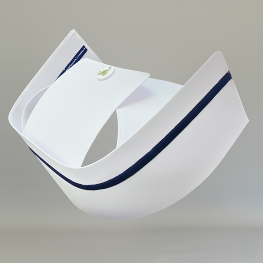 Cofia Blanca D'Princesa Mod 2000 Tela Enfermeria General Azul Marino