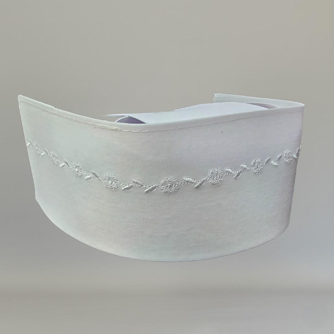 Cofia Blanca D'Princesa Mod 2000 Tela, bordado Blanco Floral