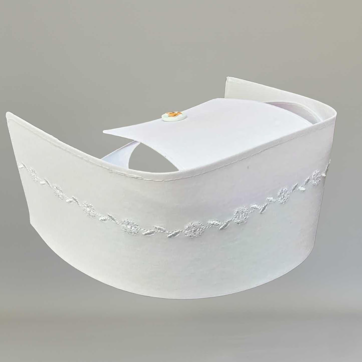 Cofia Blanca D'Princesa Mod 2000 Tela, bordado Blanco Floral