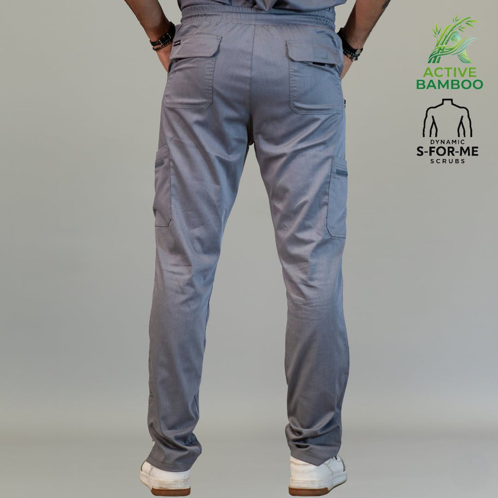 pantalon bamboo hombre 511 gris recto vista posterior Sandel Medica