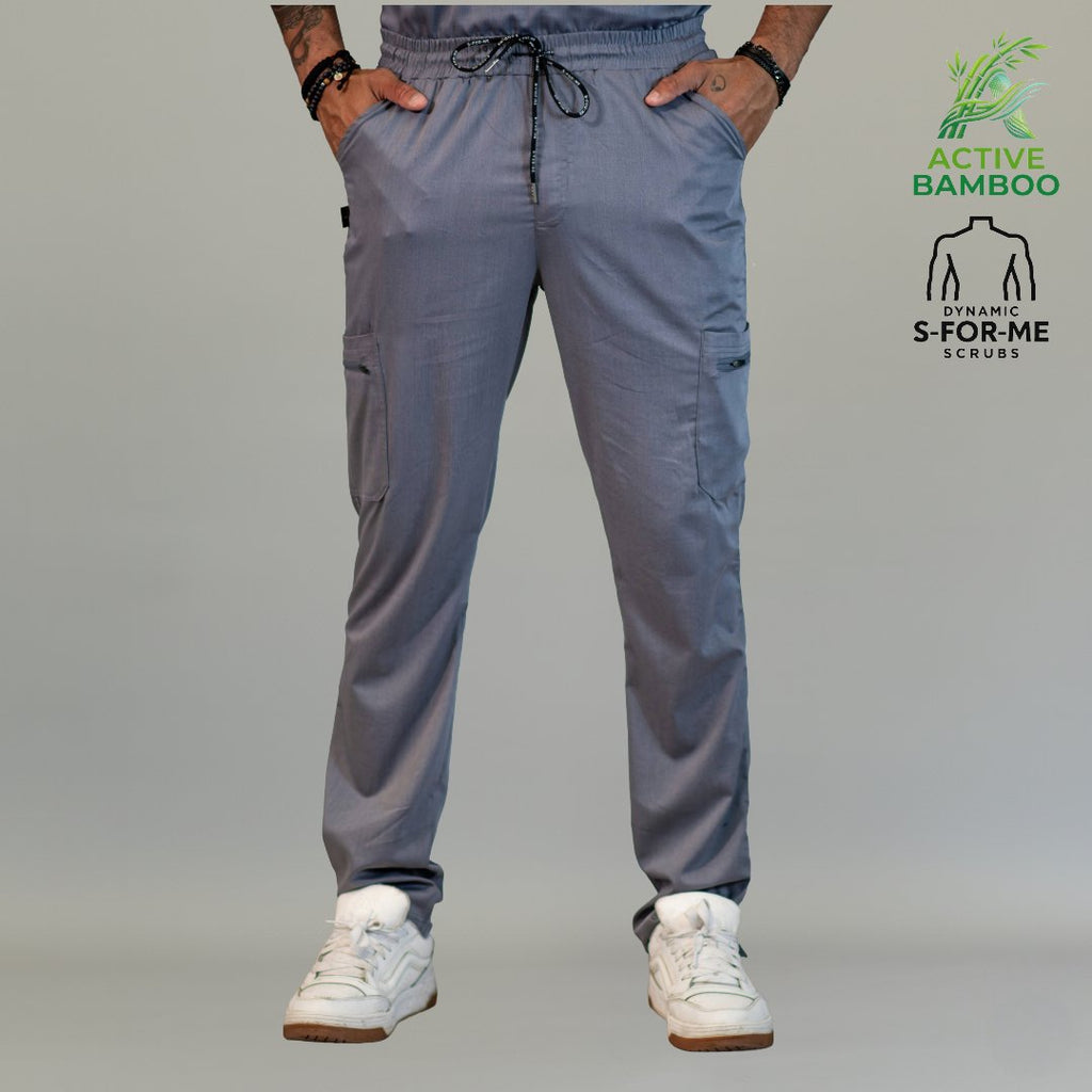 pantalon bamboo hombre 511 gris recto detalle cintura Sandel Medica
