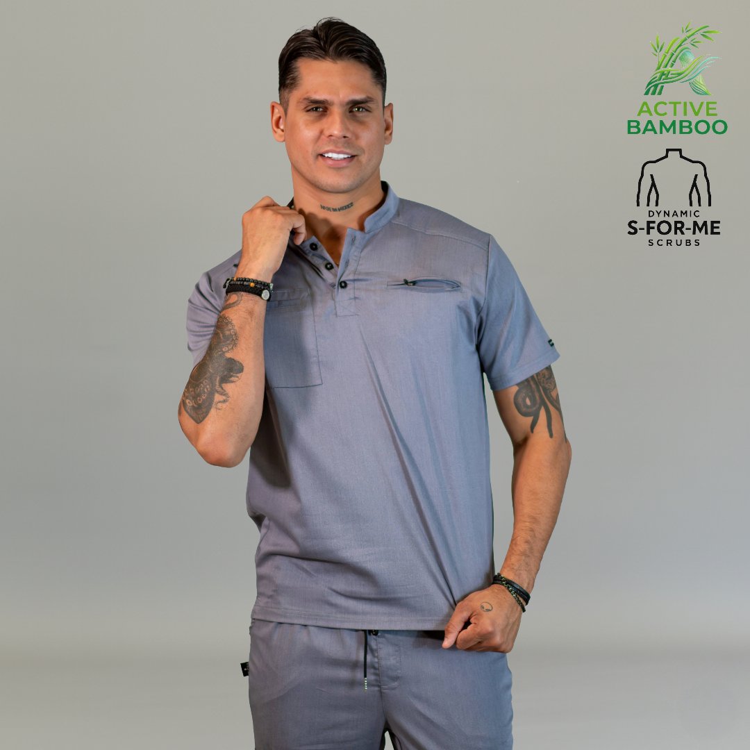 filipina bamboo hombre 511 gris cuello en V Sandel Medica