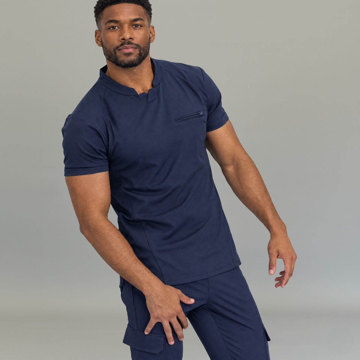 Filipina Quirúrgica Azul Marino Hombre Super Stretch 910