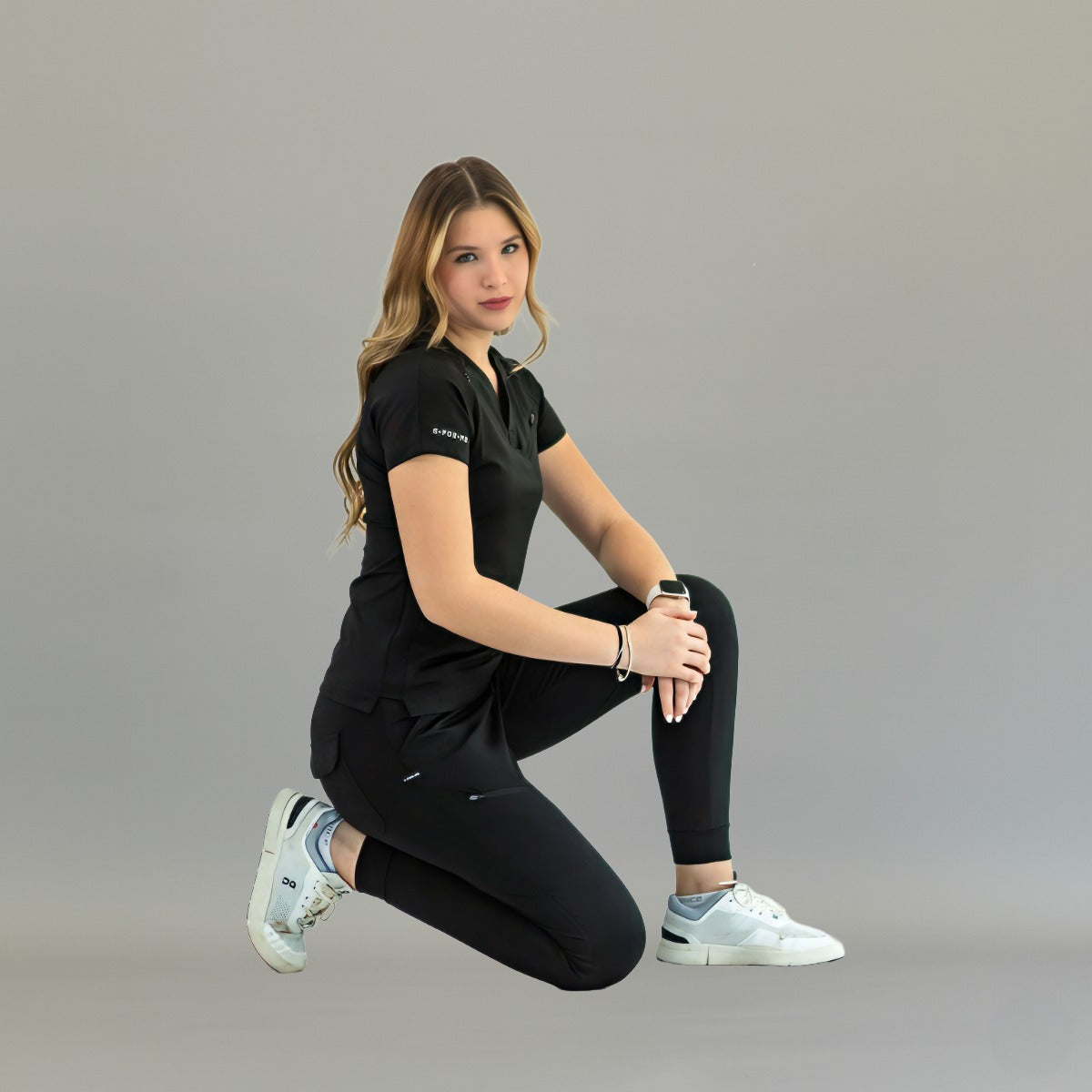 Filipina Quirúrgica Mujer Super Stretch Negra, Scrubs 905