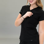 Filipina Quirúrgica Mujer Super Stretch Negra, Scrubs 905