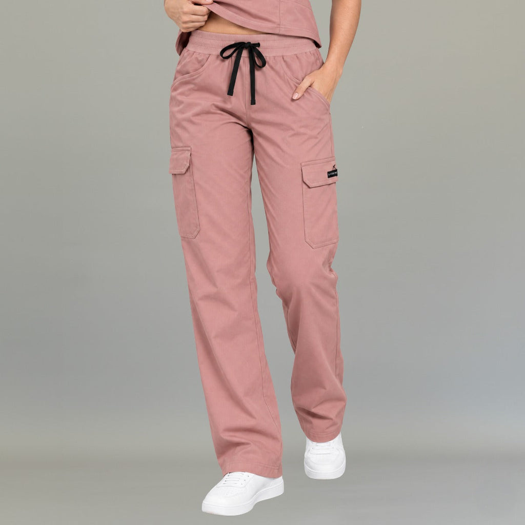 Pantalón Quirúrgico mujer 940 rosa palo Super Stretch | Cargo recto — vista 1 de 7