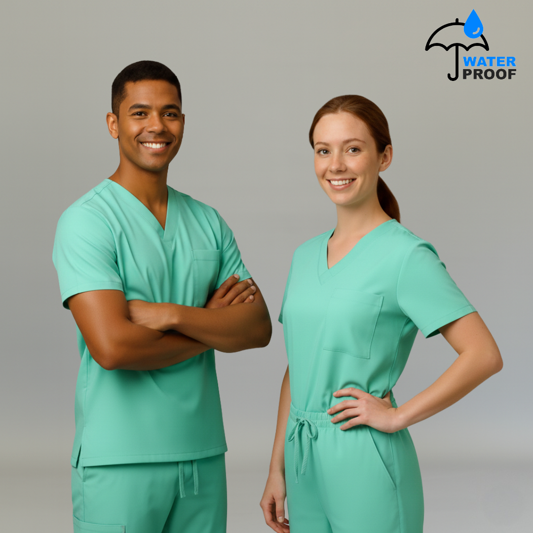 Filipina Quirúrgica 500 Unisex Basic Azul Agua Antifluido-cloro resistente Scrubs 500 FW