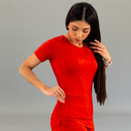 Filipina Quirúrgica Mujer Rojo, Super Stretch, Scrubs 901 — vista principal