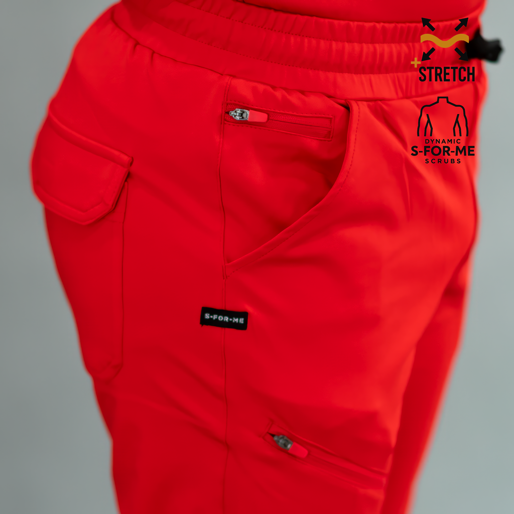 Jogger Rojo Super Stretch Hombre, Scrubs 905