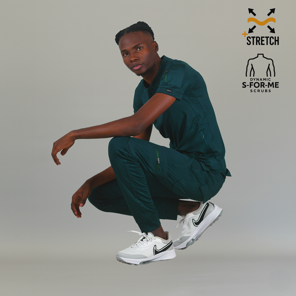 Jogger Quirurgico Hombre 901 Verde Botella Super Stretch