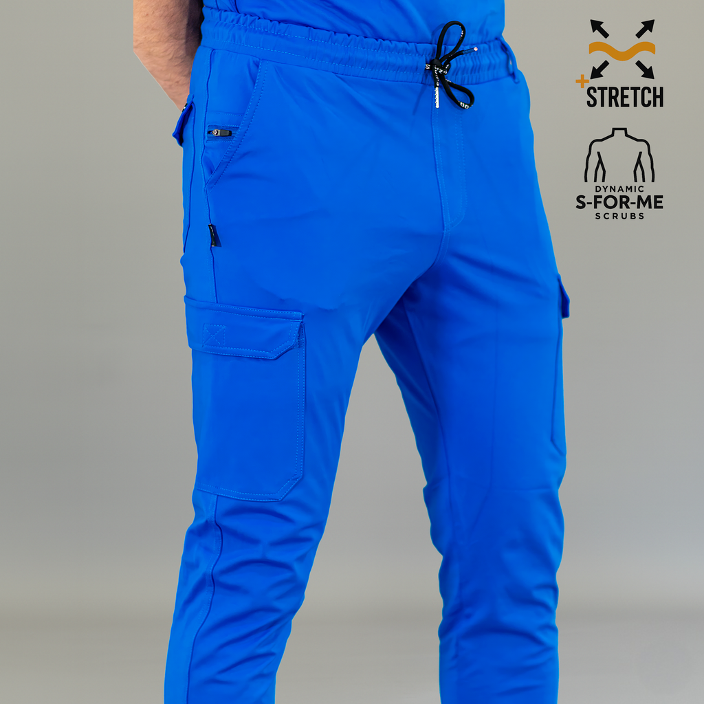 Jogger Quirúrgico Azul Rey Hombre, Scrubs 901 Super Stretch