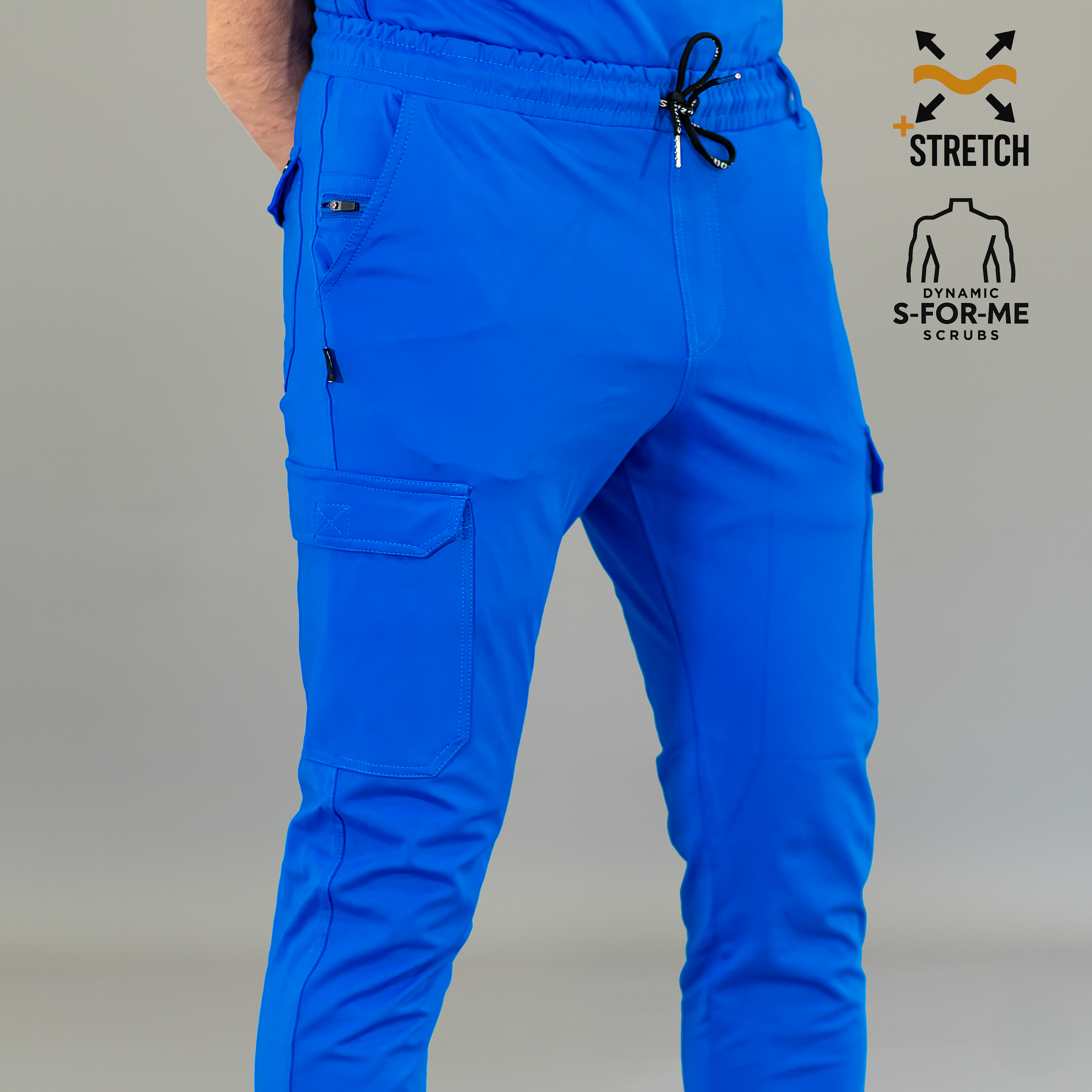 Jogger Quirúrgico Azul Rey Hombre, Scrubs 901 Super Stretch
