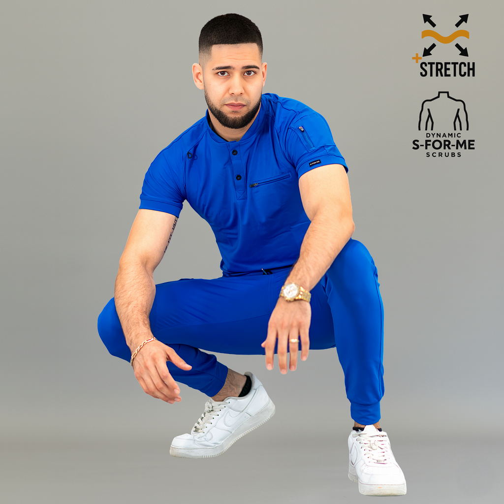 Jogger Quirúrgico Azul Rey Hombre, Scrubs 901 Super Stretch