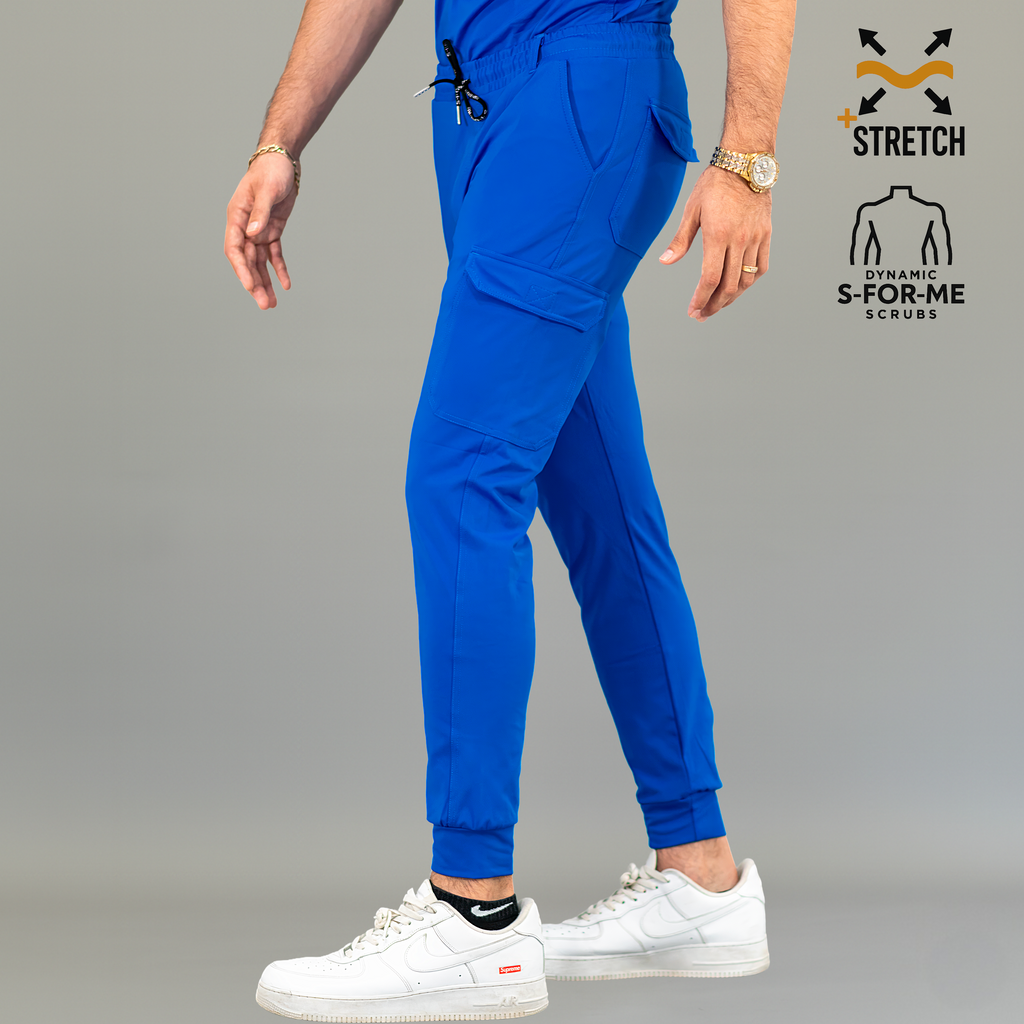 Jogger Quirúrgico Azul Rey Hombre, Scrubs 901 Super Stretch