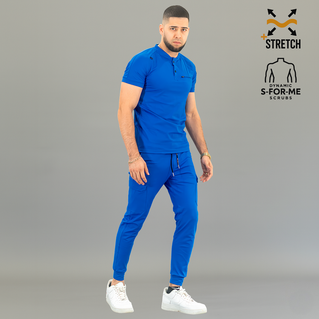 Jogger Quirúrgico Azul Rey Hombre, Scrubs 901 Super Stretch