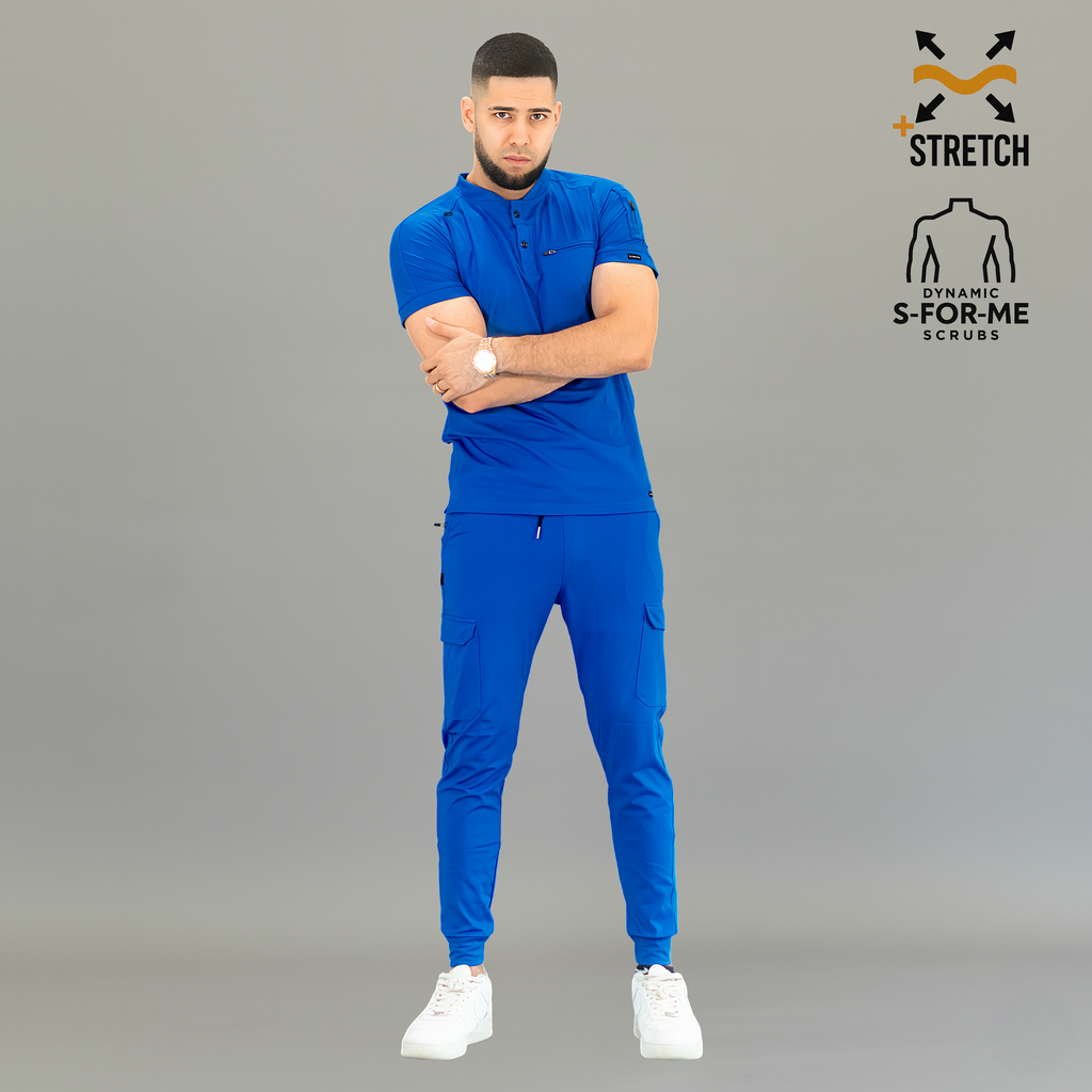 Conjunto Quirúrgico Hombre · Modelo 901 Super Stretch · Azul Rey