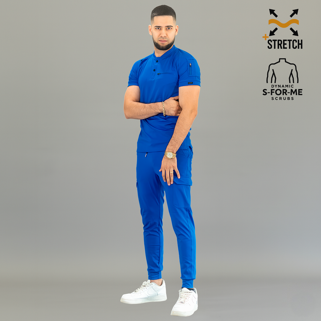 Jogger Quirúrgico Azul Rey Hombre, Scrubs 901 Super Stretch