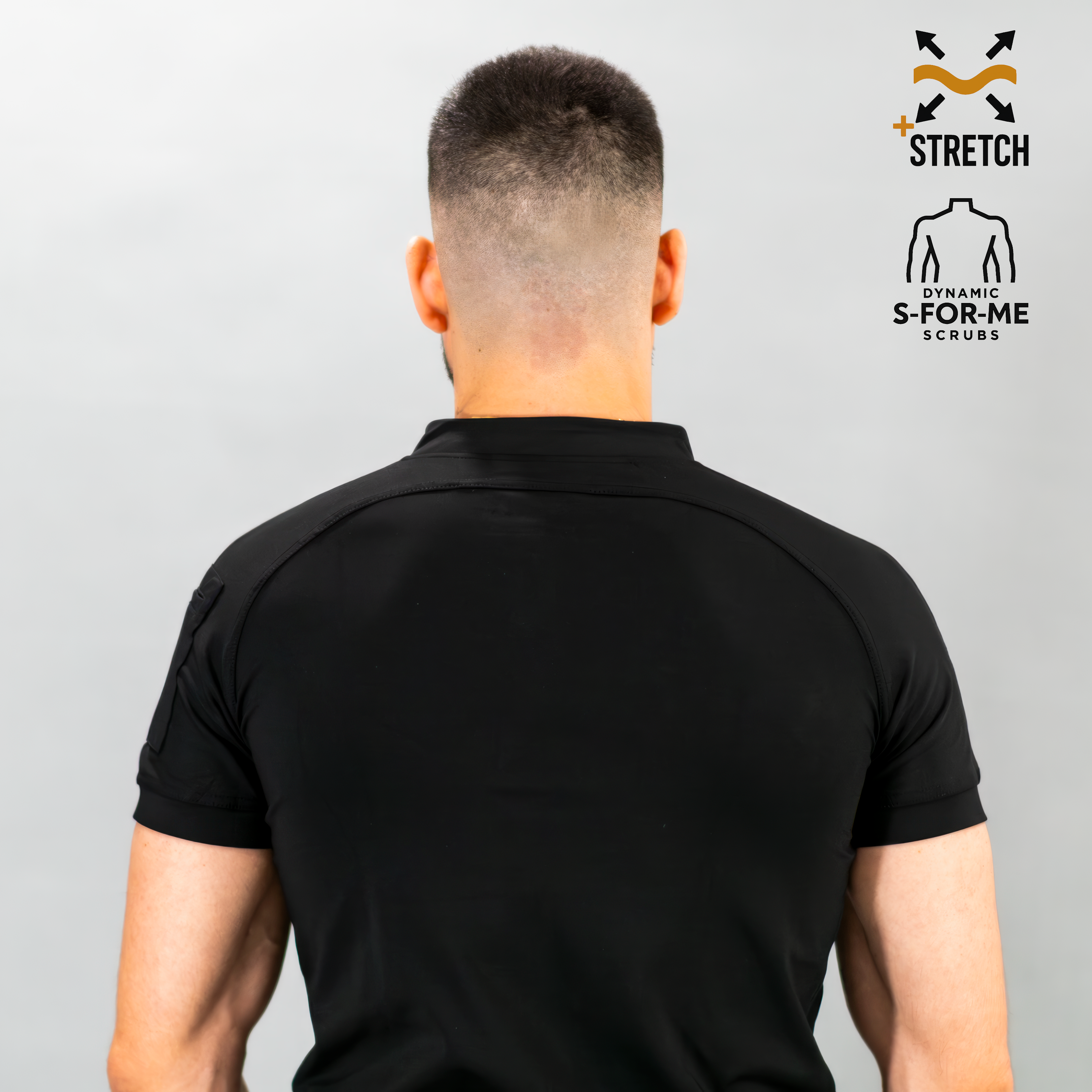 Filipina Quirúrgica Negra Hombre, Scrubs 901 Super Stretch