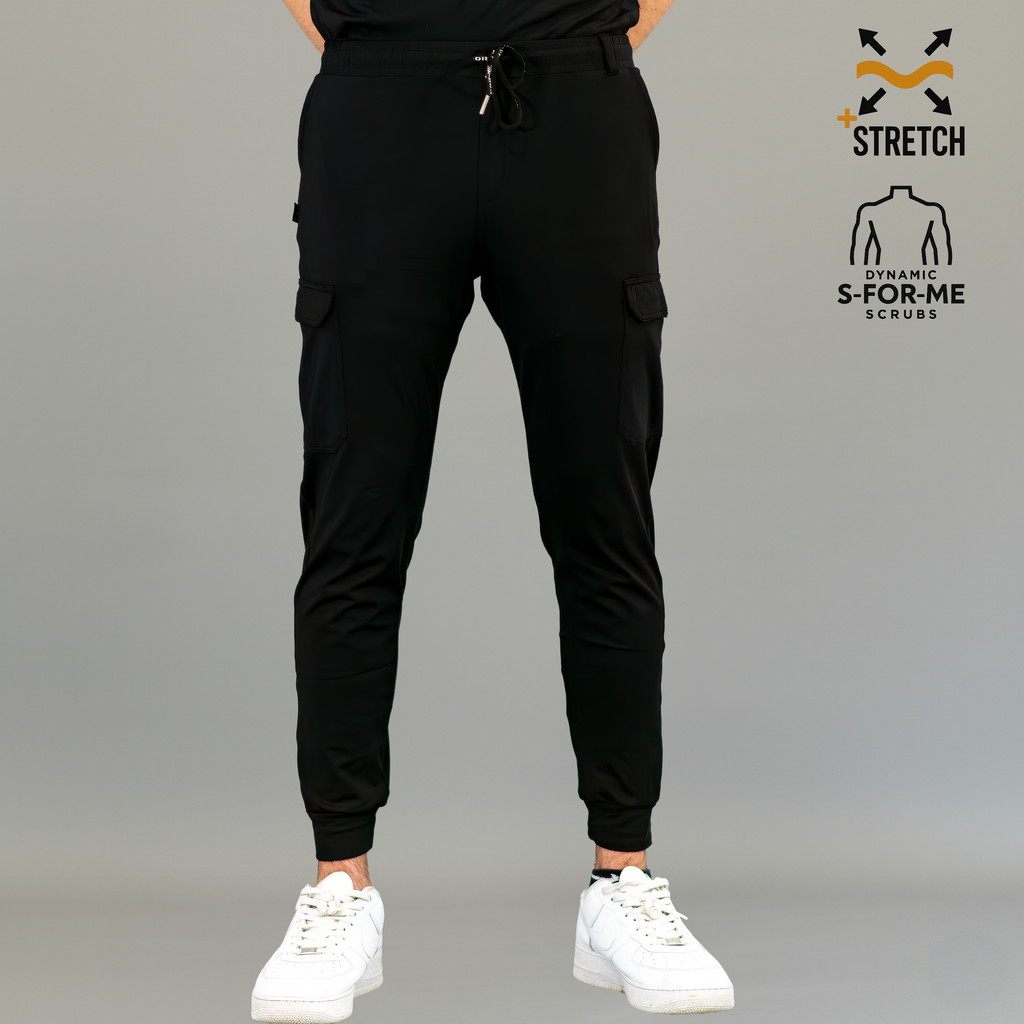 Jogger Quirúrgico Negro Hombre, Scrubs 901 Super Stretch