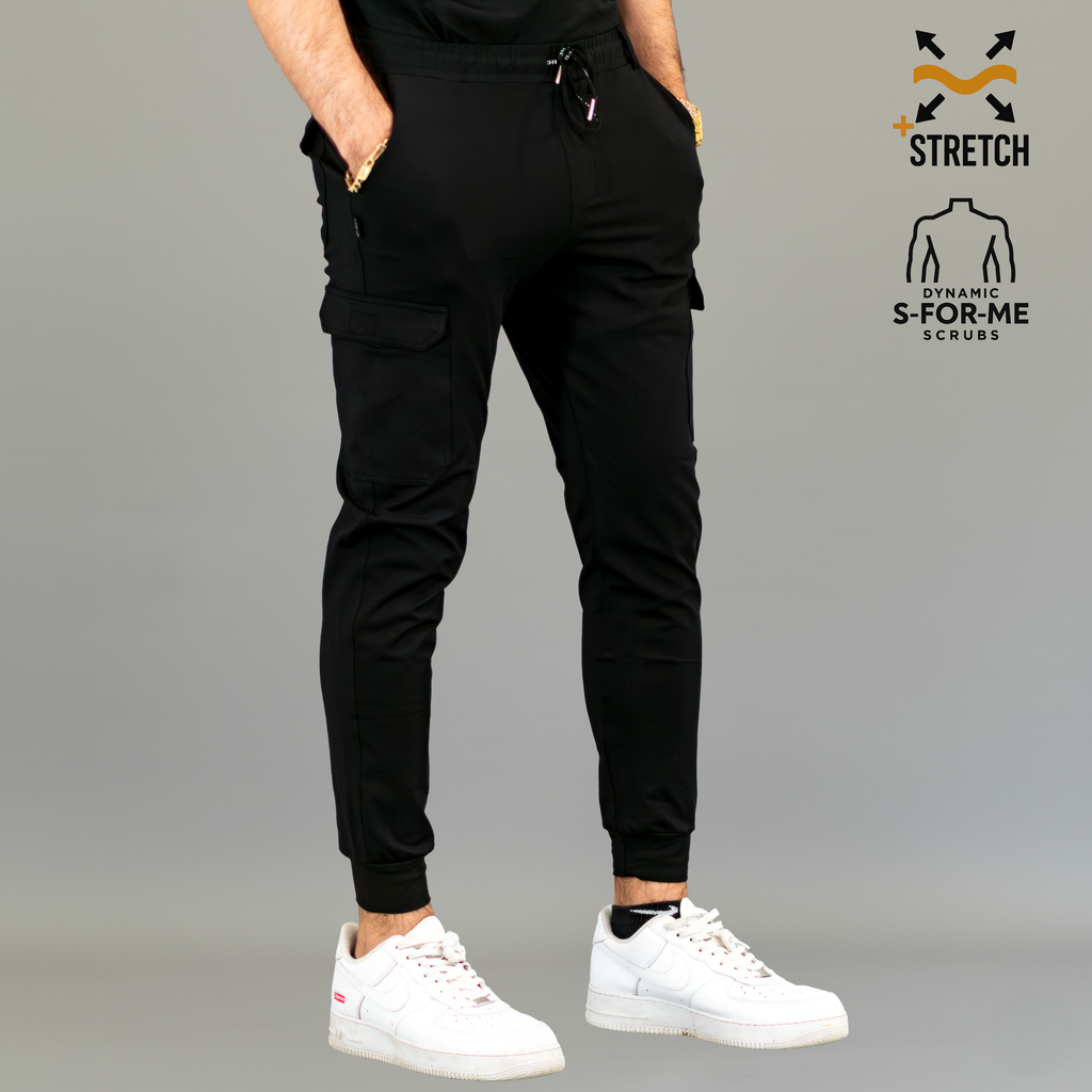 Jogger Quirúrgico Negro Hombre, Scrubs 901 Super Stretch