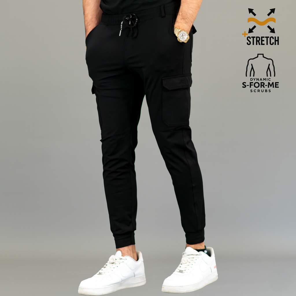 Jogger Quirúrgico Negro Hombre, Scrubs 901 Super Stretch