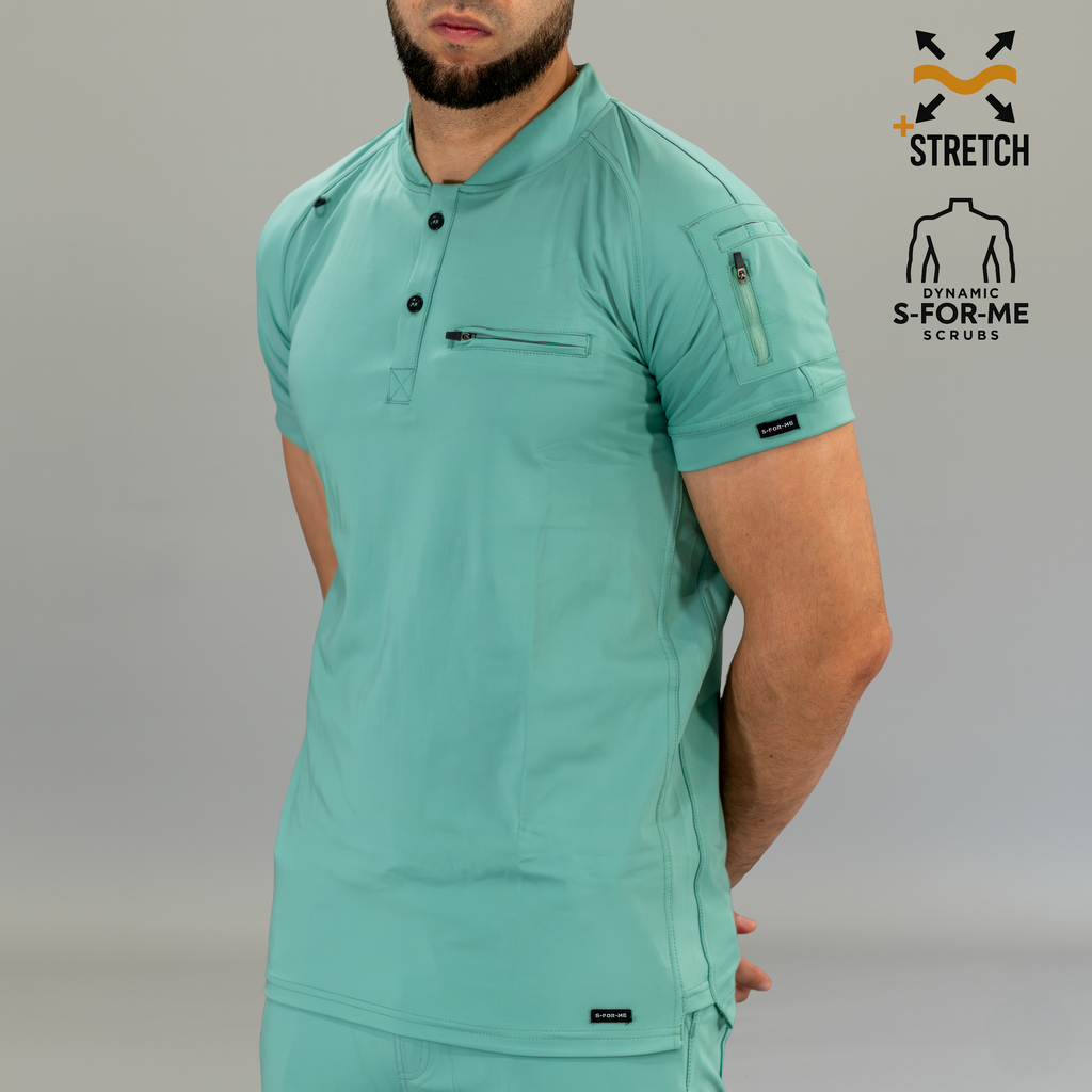 Filipina Quirúrgica Verde Menta Hombre, Scrubs 901 Super Stretch