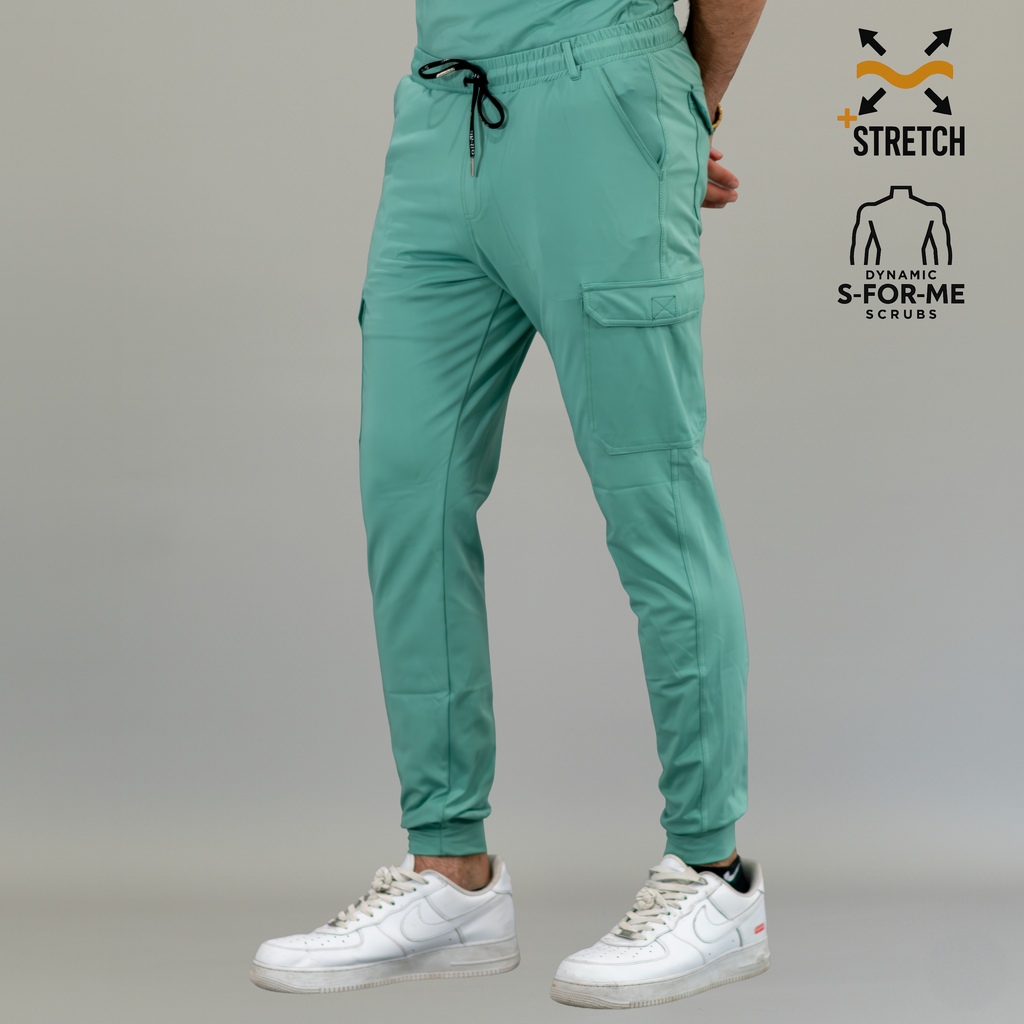 Jogger Quirúrgico Verde Menta Hombre, Scrubs 901 Super Stretch