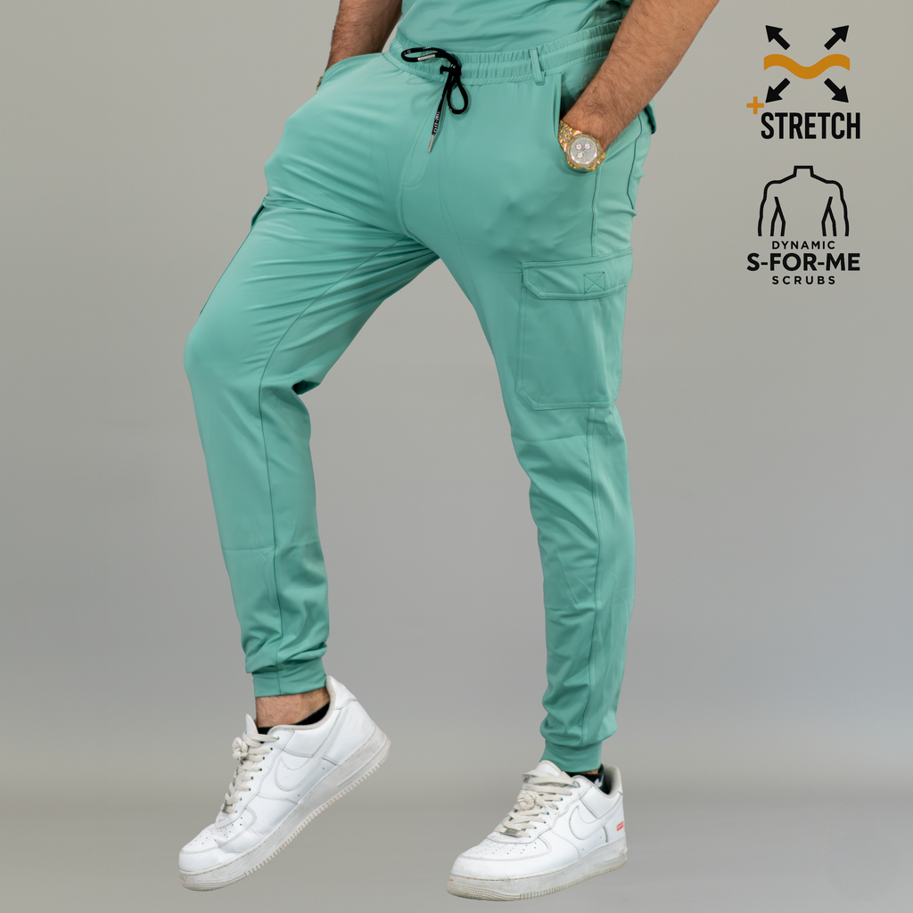 Jogger Quirúrgico Verde Menta Hombre, Scrubs 901 Super Stretch