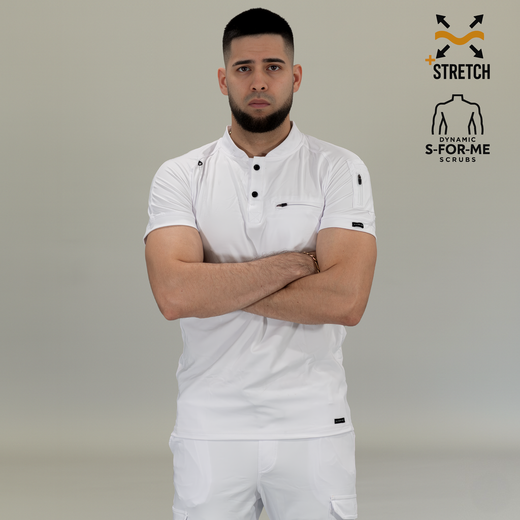 Filipina Quirúrgica Blanca Hombre, Scrubs 901 Super Stretch