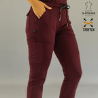 Pantalón Médico Quirúrgico para Mujer 930 - Color Vino Superstretch